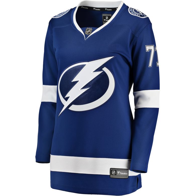 NHL Women Tampa Bay Lightning Anthony Cirelli Fanatics Branded Blue Home Breakaway Player Jersey D002V1186 Clothing