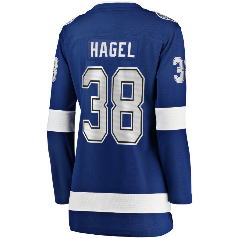 NHL Women Tampa Bay Lightning Brandon Hagel Fanatics Branded Blue Home Breakaway Player Jersey D002V1127 Clothing