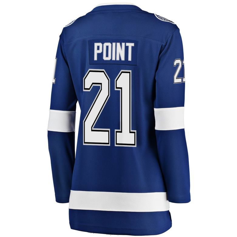 NHL Women Tampa Bay Lightning Brayden Point Fanatics Branded Blue Home Premier Breakaway Player Jersey D002V1088 Clothing