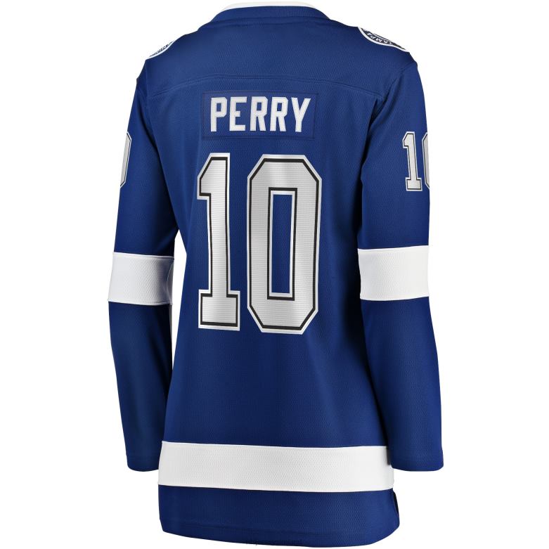 NHL Women Tampa Bay Lightning Corey Perry Fanatics Branded Blue Home Breakaway Player Jersey D002V1474 Clothing