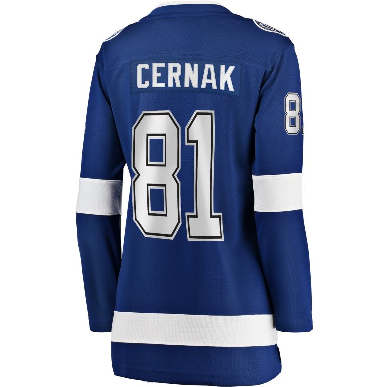 NHL Women Tampa Bay Lightning Erik Cernak Fanatics Branded Blue Home Breakaway Player Jersey D002V1700 Clothing