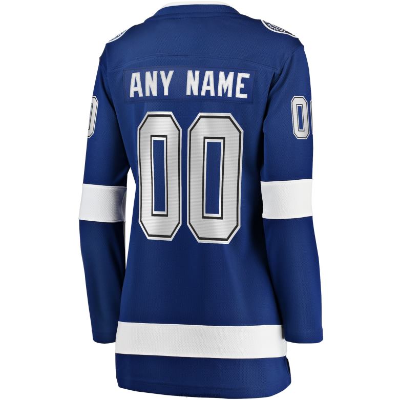 NHL Women Tampa Bay Lightning Fanatics Branded Blue 2021 Stanley Cup Champions Home Breakaway Custom Jersey D002V900 Clothing