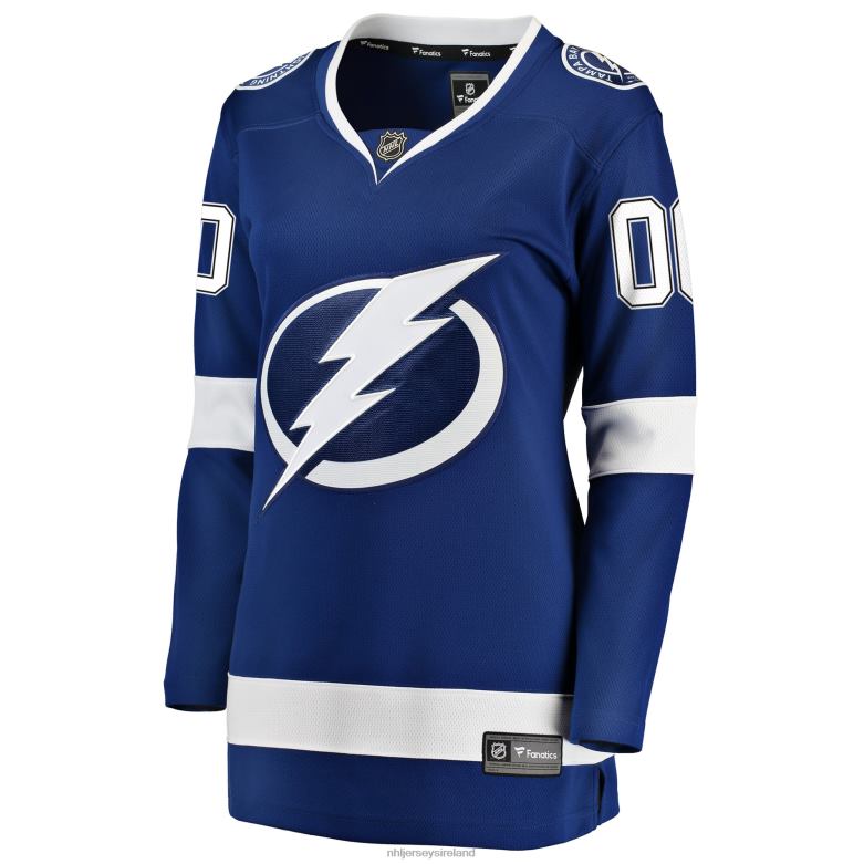 NHL Women Tampa Bay Lightning Fanatics Branded Blue Home Breakaway Custom Jersey D002V1407 Clothing