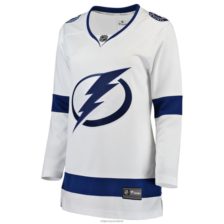 NHL Women Tampa Bay Lightning Fanatics Branded White Away Breakaway Jersey D002V1758 Clothing