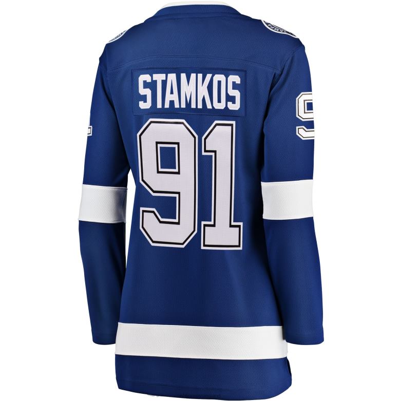 NHL Women Tampa Bay Lightning Steven Stamkos Fanatics Branded Blue Home Breakaway Player Jersey D002V1121 Clothing