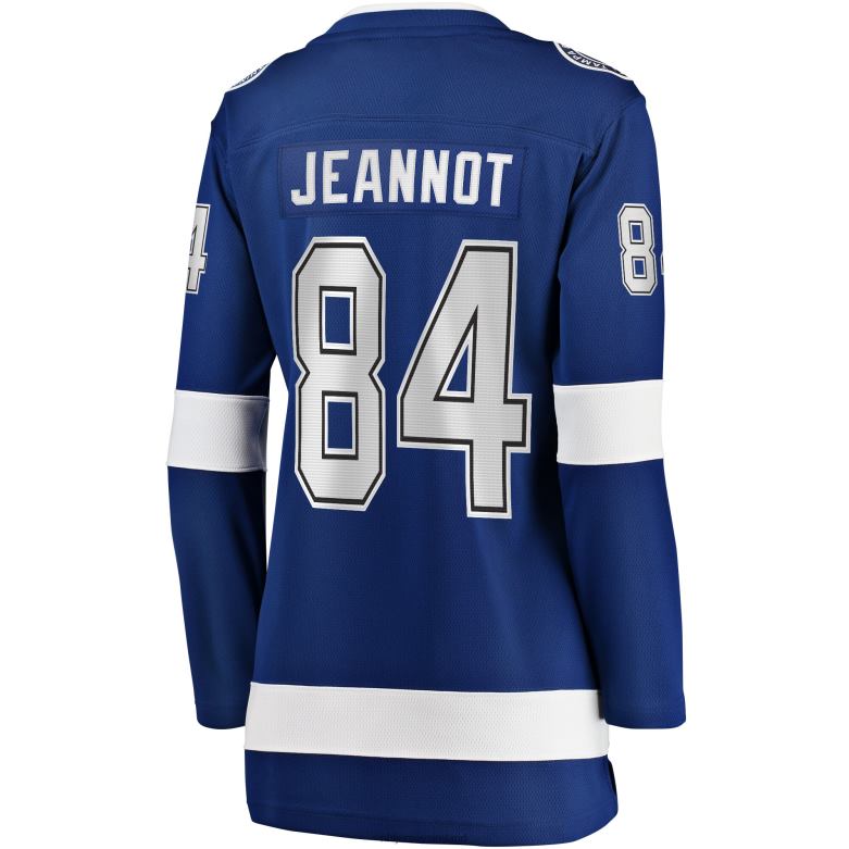 NHL Women Tampa Bay Lightning Tanner Jeannot Fanatics Branded Blue Home Breakaway Jersey D002V2294 Clothing