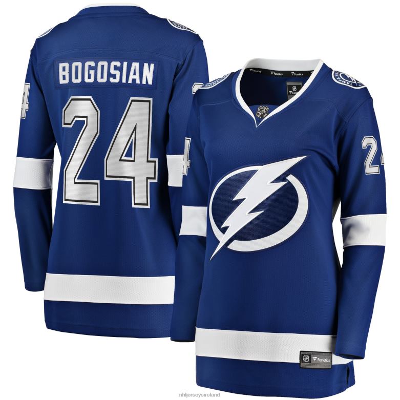 NHL Women Tampa Bay Lightning Zach Bogosian Fanatics Branded Blue Home Breakaway Player Jersey D002V1511 Clothing