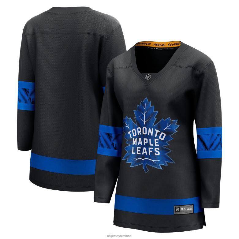 NHL Women Toronto Maple Leafs Fanatics Branded Black Alternate Premier Breakaway Reversible Blank Jersey D002V743 Clothing
