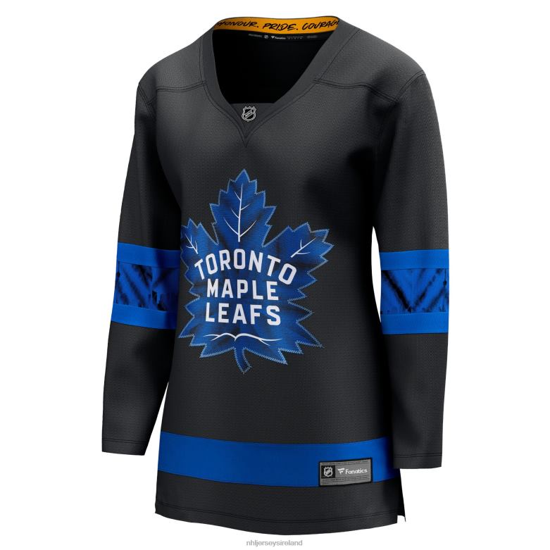 NHL Women Toronto Maple Leafs Fanatics Branded Black Alternate Premier Breakaway Reversible Blank Jersey D002V743 Clothing