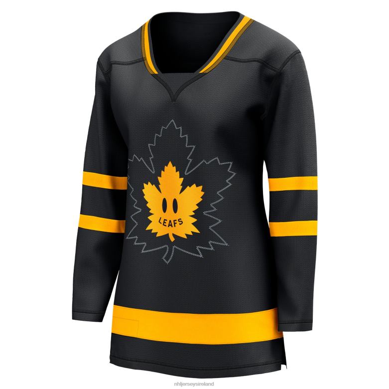 NHL Women Toronto Maple Leafs Fanatics Branded Black Alternate Premier Breakaway Reversible Blank Jersey D002V743 Clothing