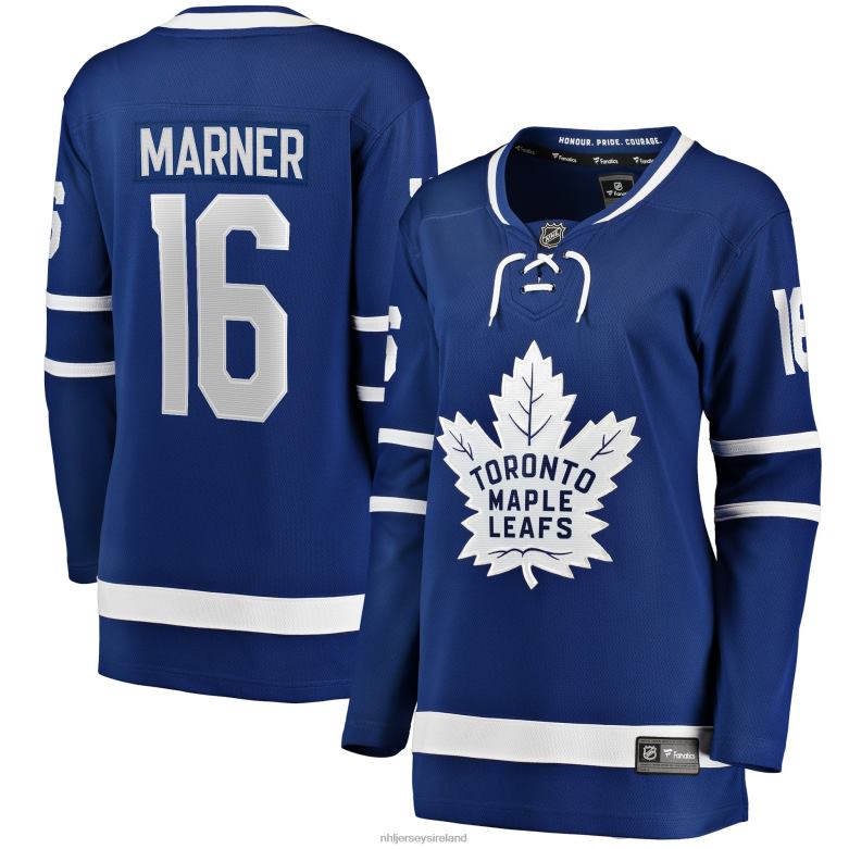 NHL Women Toronto Maple Leafs Mitchell Marner Fanatics Branded Blue Home Premier Breakaway Player Jersey D002V853 Clothing