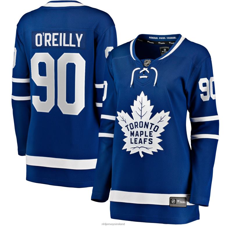 NHL Women Toronto Maple Leafs Ryan OReilly Fanatics Branded Blue Home Premier Breakaway Player Jersey D002V1626 Clothing