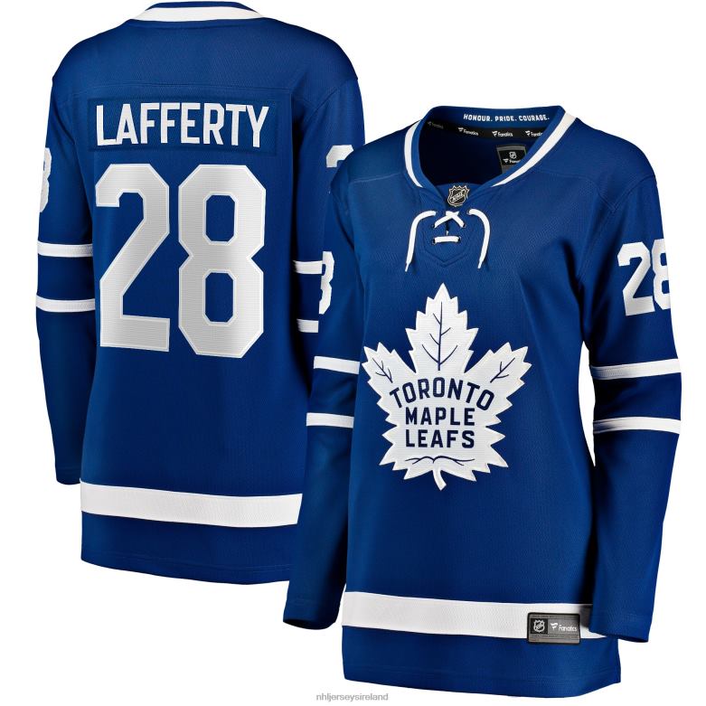 NHL Women Toronto Maple Leafs Sam Lafferty Fanatics Branded Blue Home Breakaway Jersey D002V1669 Clothing
