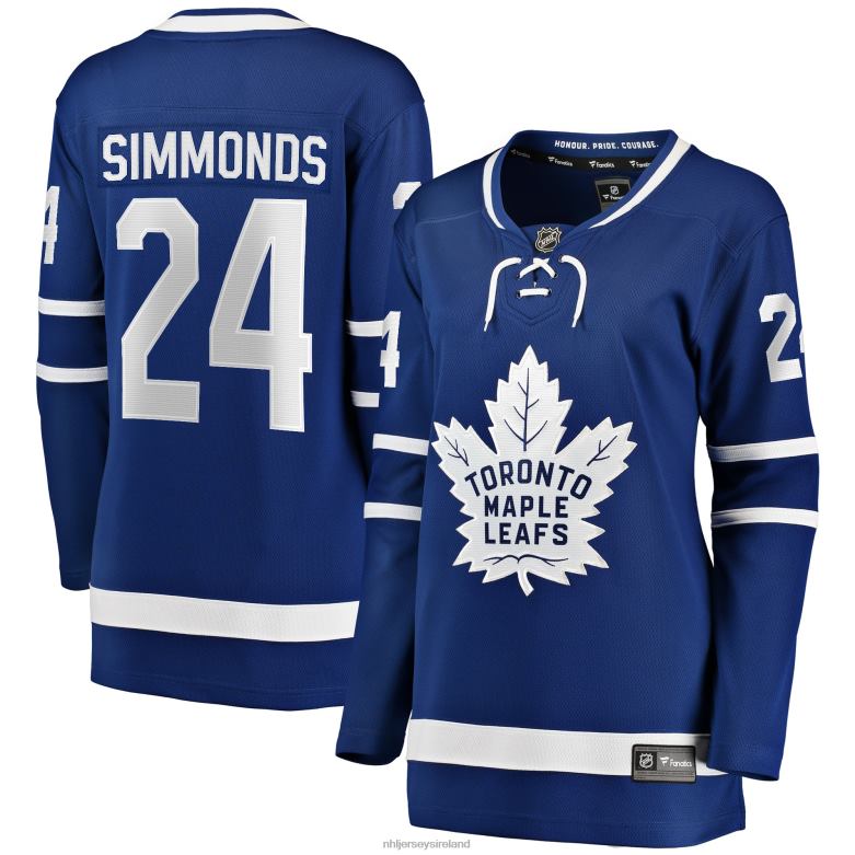 NHL Women Toronto Maple Leafs Wayne Simmonds Fanatics Branded Blue Breakaway Player Jersey D002V1714 Clothing