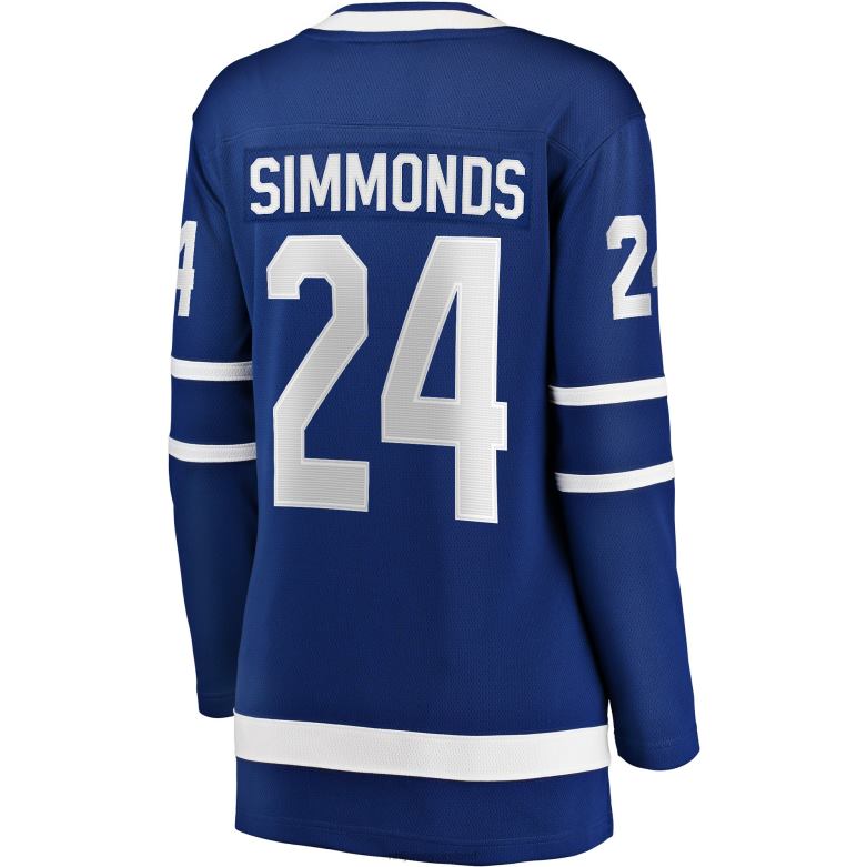 NHL Women Toronto Maple Leafs Wayne Simmonds Fanatics Branded Blue Breakaway Player Jersey D002V1714 Clothing