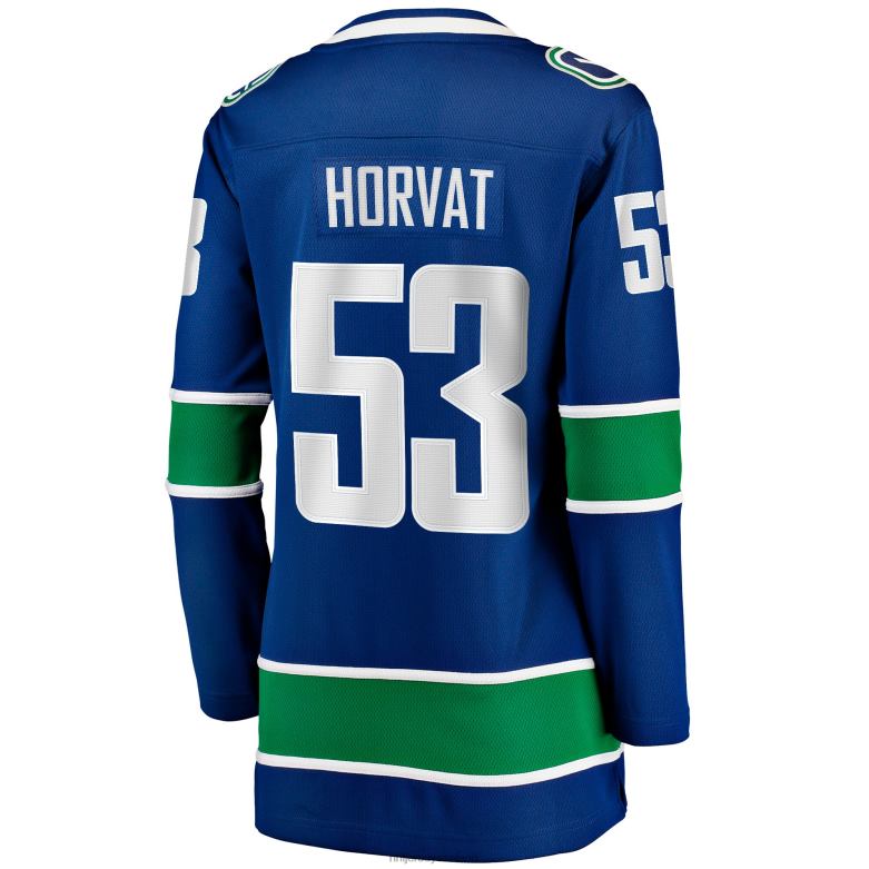 NHL Women Vancouver Canucks Bo Horvat Fanatics Branded Blue Home Breakaway Jersey D002V2136 Clothing