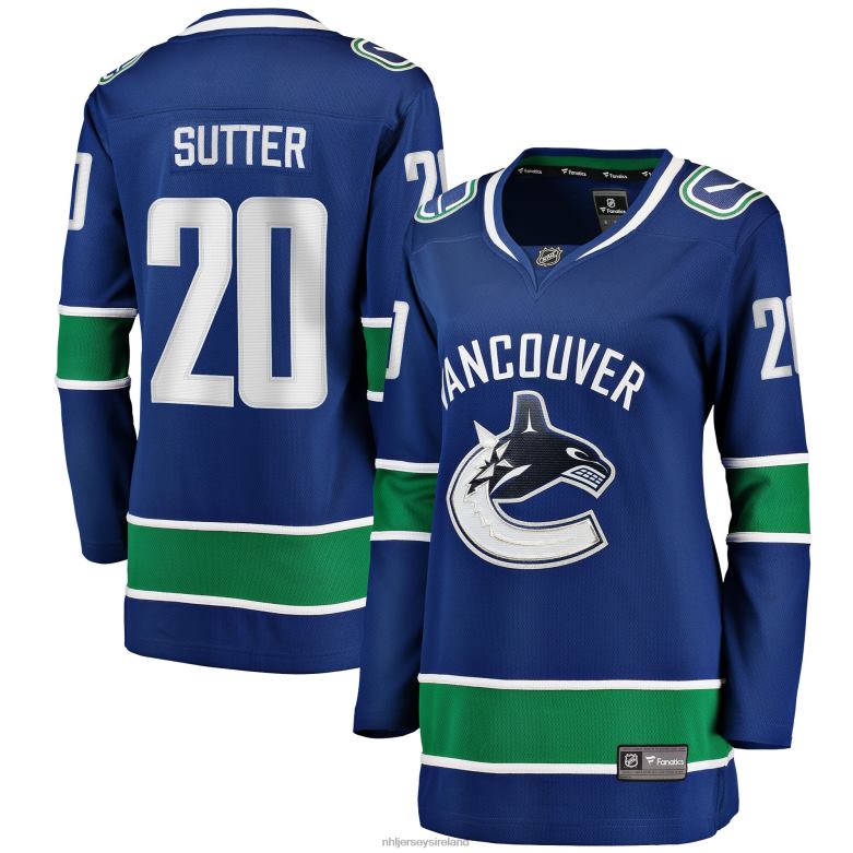 NHL Women Vancouver Canucks Brandon Sutter Fanatics Branded Blue Home Breakaway Player Jersey D002V2338 Clothing