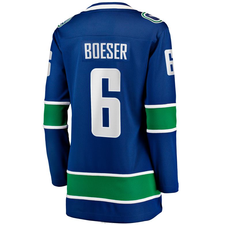 NHL Women Vancouver Canucks Brock Boeser Fanatics Branded Blue Home Breakaway Jersey D002V2144 Clothing