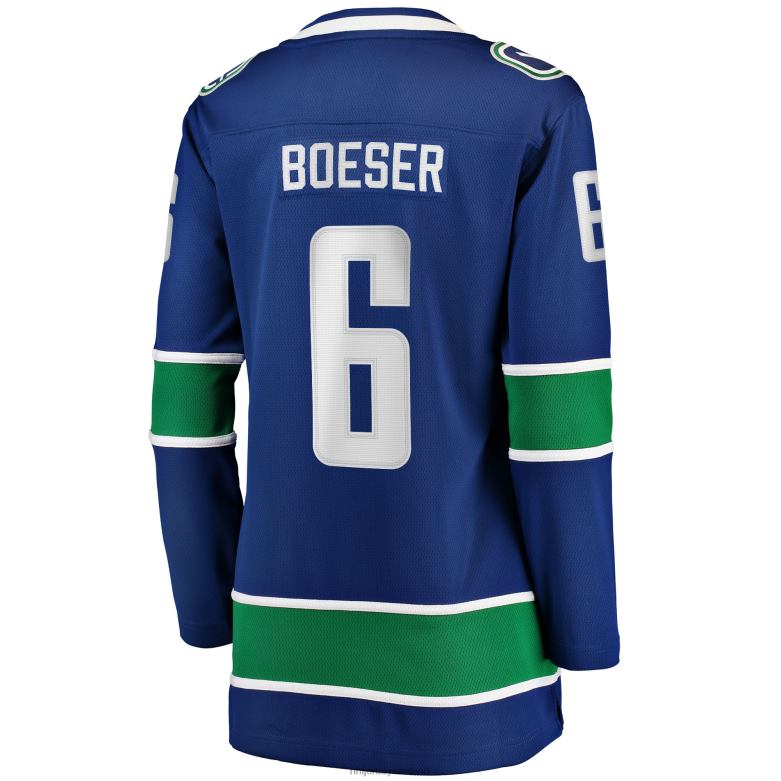 NHL Women Vancouver Canucks Brock Boeser Fanatics Branded Blue Home Breakaway Player Jersey D002V2119 Clothing