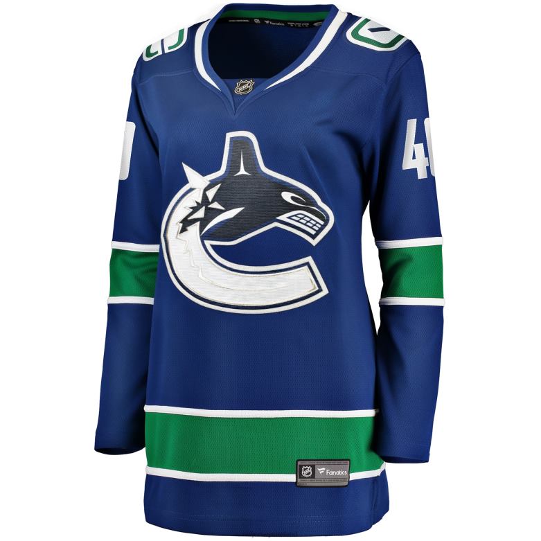 NHL Women Vancouver Canucks Elias Pettersson Fanatics Branded Blue 2019/20 Home Premier Breakaway Player Jersey D002V1259 Clothing