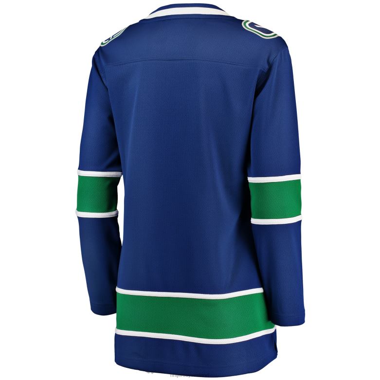 NHL Women Vancouver Canucks Fanatics Branded Blue Breakaway Home Jersey D002V1377 Clothing