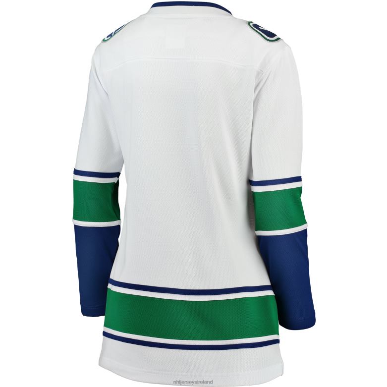 NHL Women Vancouver Canucks Fanatics Branded White Away Breakaway Jersey D002V1385 Clothing