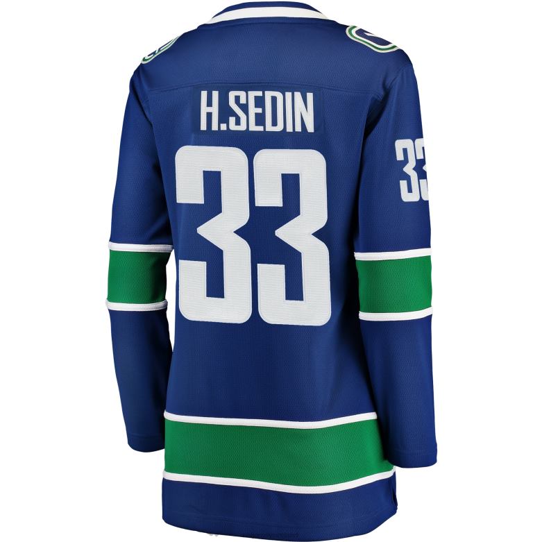 NHL Women Vancouver Canucks Henrik Sedin Fanatics Branded Blue Home Breakaway Player Jersey D002V1388 Clothing