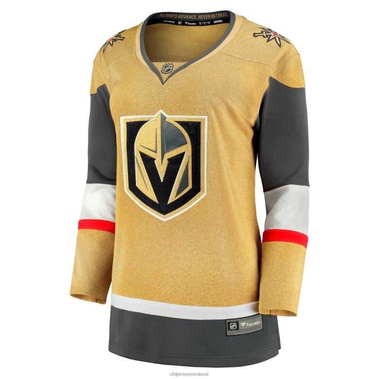 NHL Women Vegas Golden Knights Fanatics Branded Gold Home Breakaway Jersey D002V100 Clothing