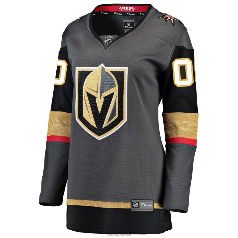 NHL Women Vegas Golden Knights Fanatics Branded Gray Alternate Breakaway Custom Jersey D002V469 Clothing