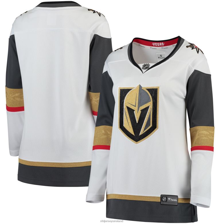NHL Women Vegas Golden Knights Fanatics Branded White Away Breakaway Jersey D002V683 Clothing