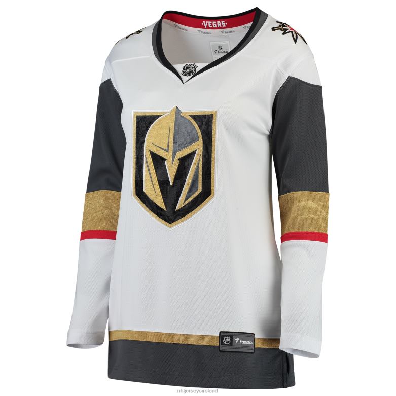 NHL Women Vegas Golden Knights Fanatics Branded White Away Breakaway Jersey D002V683 Clothing