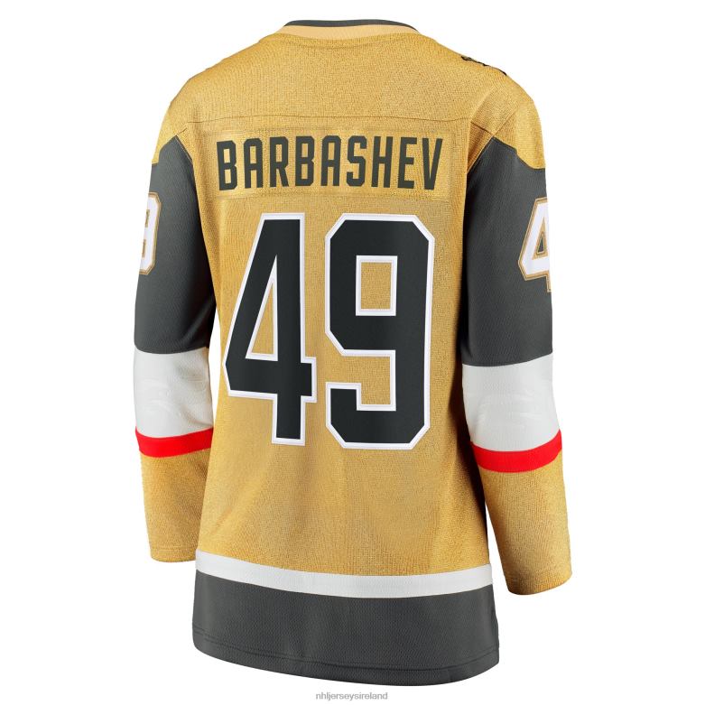 NHL Women Vegas Golden Knights Ivan Barbashev Fanatics Branded Gold Home Breakaway Jersey D002V1588 Clothing