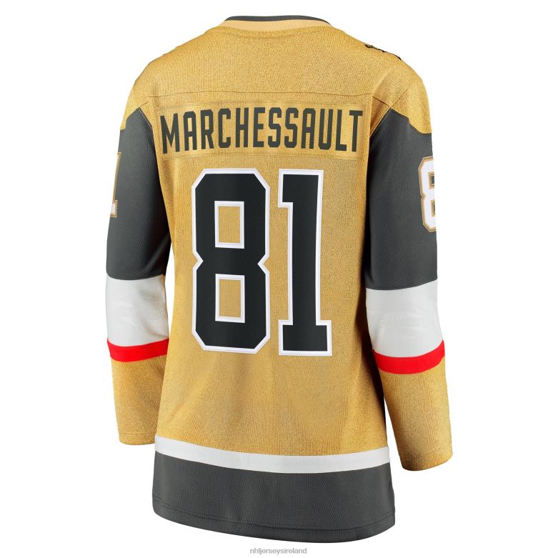 NHL Women Vegas Golden Knights Jonathan Marchessault Fanatics Branded Gold Home Breakaway Jersey D002V1591 Clothing