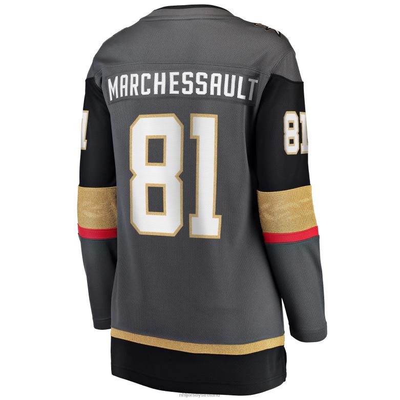 NHL Women Vegas Golden Knights Jonathan Marchessault Fanatics Branded Gray Alternate Breakaway Player Jersey D002V684 Clothing