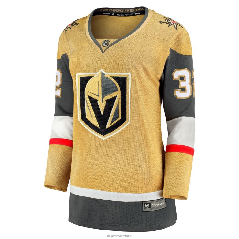 NHL Women Vegas Golden Knights Jonathan Quick Fanatics Branded Gold Home Breakaway Jersey D002V644 Clothing