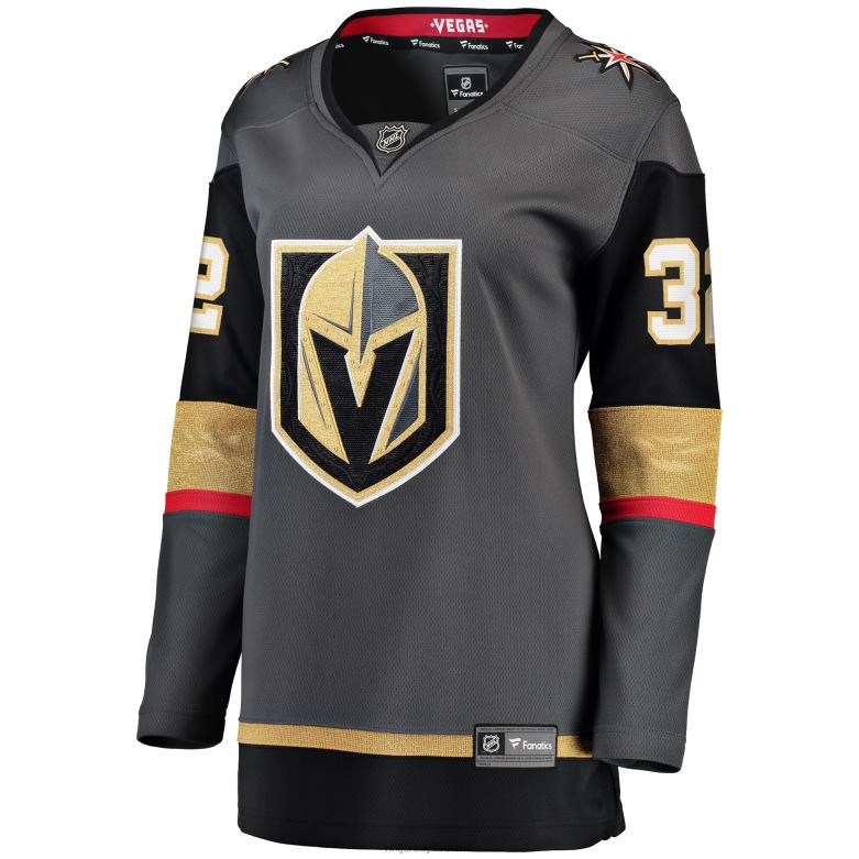 NHL Women Vegas Golden Knights Jonathan Quick Fanatics Branded Gray Home Breakaway Jersey D002V734 Clothing