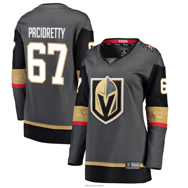 NHL Women Vegas Golden Knights Max Pacioretty Fanatics Branded Black Alternate Breakaway Player Jersey D002V2424 Clothing