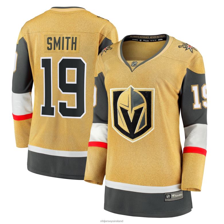 NHL Women Vegas Golden Knights Reilly Smith Fanatics Branded Gold Home Breakaway Jersey D002V1587 Clothing