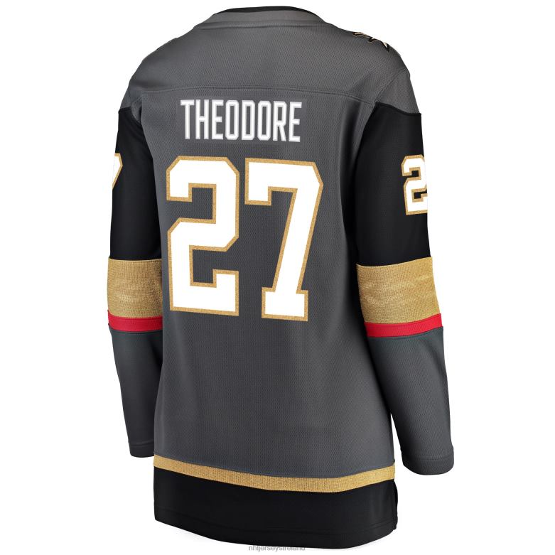 NHL Women Vegas Golden Knights Shea Theodore Fanatics Branded Gray Alternate Breakaway Player Jersey D002V1803 Clothing