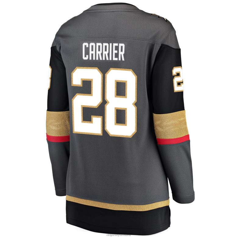 NHL Women Vegas Golden Knights William Carrier Fanatics Branded Gray Alternate Breakaway Player Jersey D002V1912 Clothing