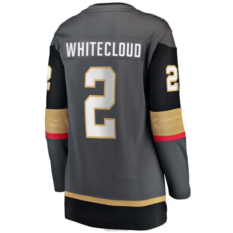 NHL Women Vegas Golden Knights Zach Whitecloud Fanatics Branded Gray Alternate Breakaway Jersey D002V1667 Clothing