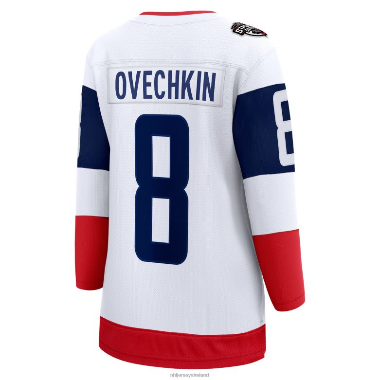 NHL Women Washington Capitals Alexander Ovechkin Fanatics Branded White 2023 Stadium Series Breakaway Player Jersey D002V915 Clothing
