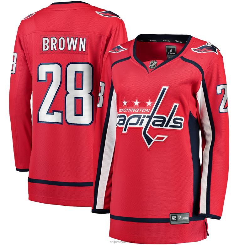 NHL Women Washington Capitals Connor Brown Fanatics Branded Red Home Breakaway Player Jersey D002V2406 Clothing