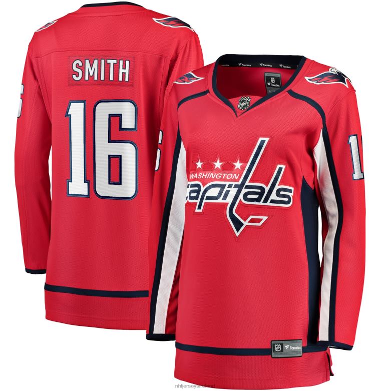 NHL Women Washington Capitals Craig Smith Fanatics Branded Red Home Breakaway Jersey D002V2148 Clothing