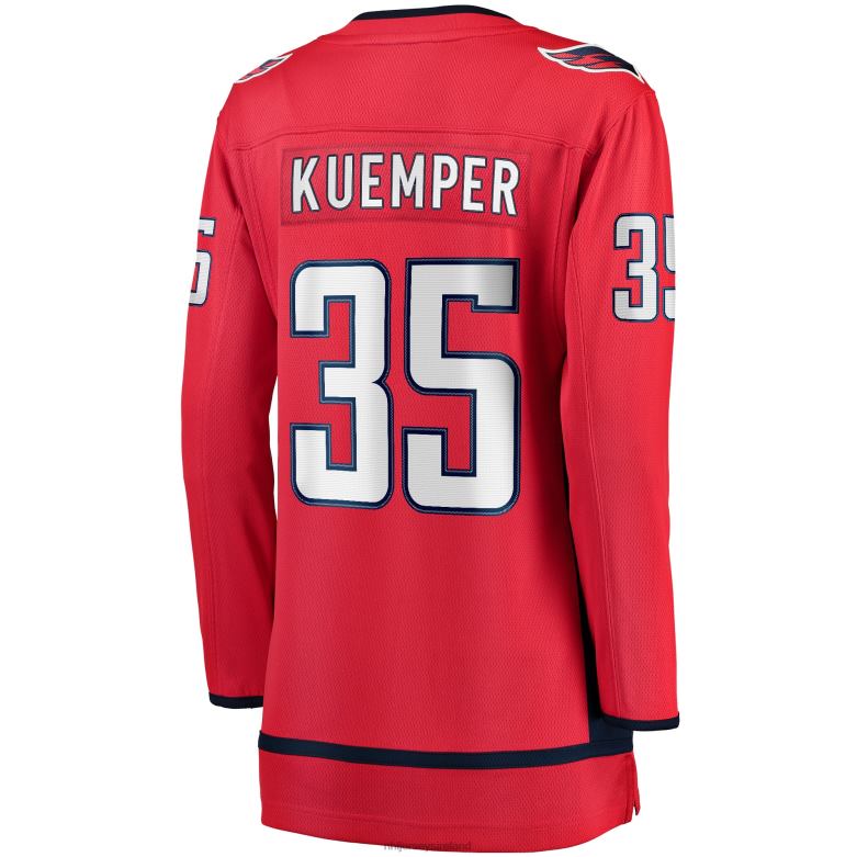 NHL Women Washington Capitals Darcy Kuemper Fanatics Branded Red Home Breakaway Player Jersey D002V1548 Clothing