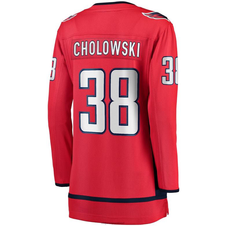 NHL Women Washington Capitals Dennis Cholowski Fanatics Branded Red Home Breakaway Player Jersey D002V2191 Clothing