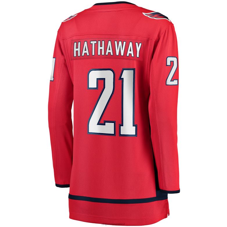 NHL Women Washington Capitals Garnet Hathaway Fanatics Branded Red Home Breakaway Jersey D002V1692 Clothing
