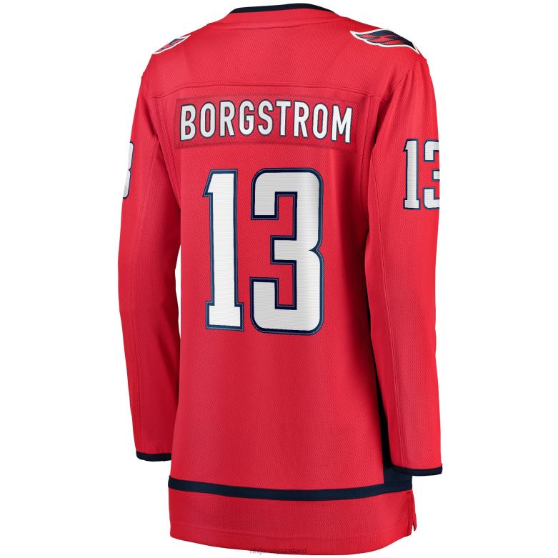 NHL Women Washington Capitals Henrik Borgstrom Fanatics Branded Red Home Breakaway Player Jersey D002V2295 Clothing