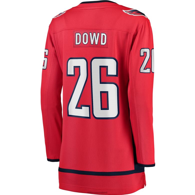 NHL Women Washington Capitals Nic Dowd Fanatics Branded Red Home Breakaway Player Jersey D002V2200 Clothing
