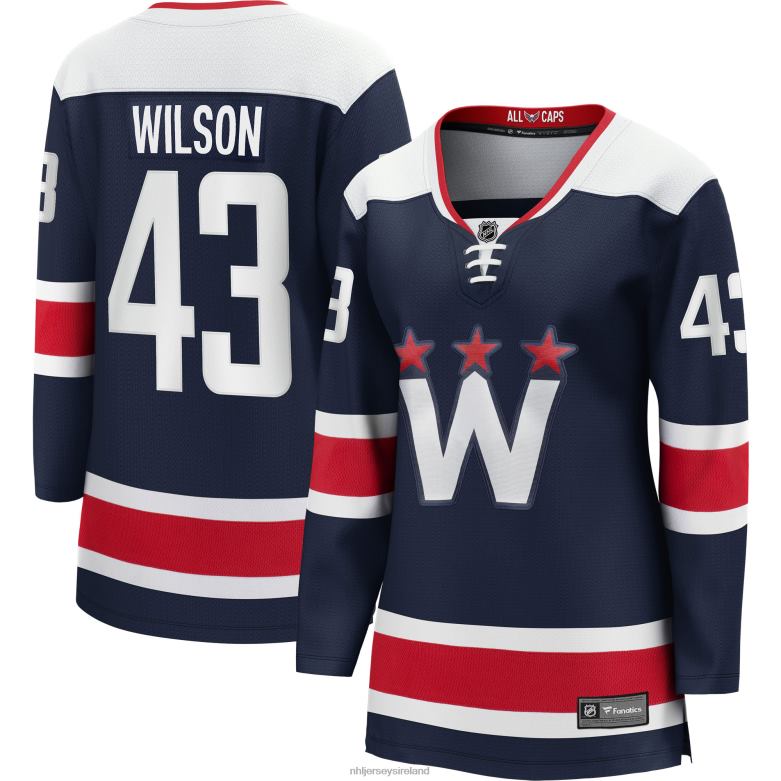 NHL Women Washington Capitals Tom Wilson Fanatics Branded Navy Alternate 2020/21 Premier Breakaway Player Jersey D002V1031 Clothing